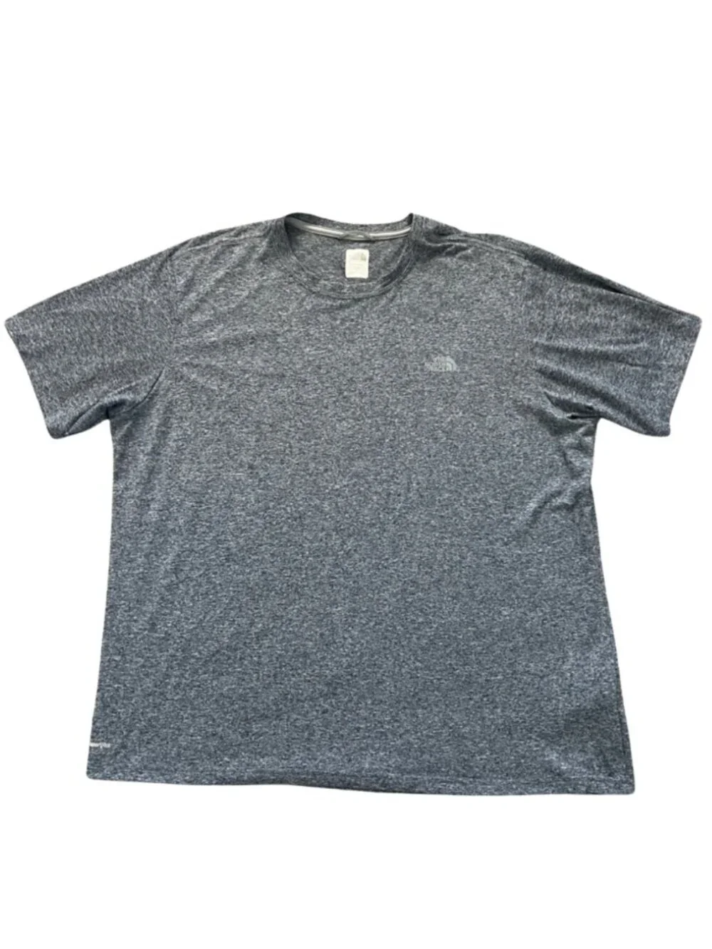 The North Face Men’s Short-Sleeve VaporWick Heathered Gray Crew Tee - Size XL